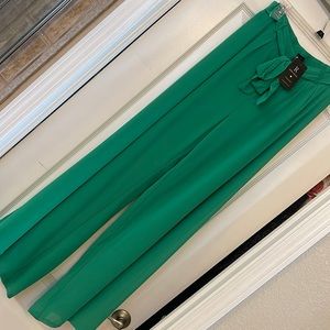 Beautiful bright Green flowy pants